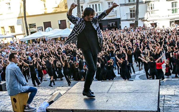 Flashmob flamenco celebrado en noviembre de 2023 / FOTO: Eulogio García