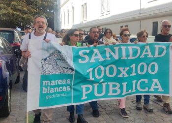 Cabecera de la marcha iniciando la protesta / FOTO: CCOO Cádiz