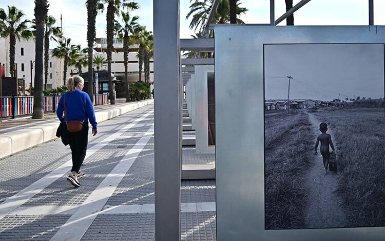 Uno de los paneles que componen la muestra / FOTO: Eulogio García