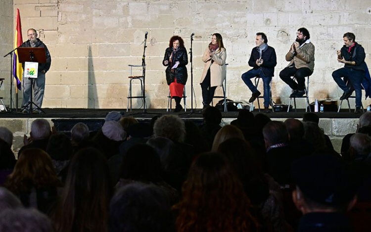 Un momento del acto político-cultural de IU en el Monasterio de la Victoria / FOTO: Eulogio García