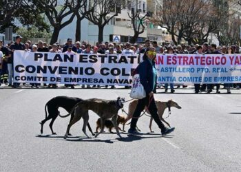 Una pasada movilización en la capital exigiendo el convenio / FOTO: Eulogio García