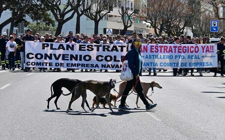 Una pasada movilización en la capital exigiendo el convenio / FOTO: Eulogio García