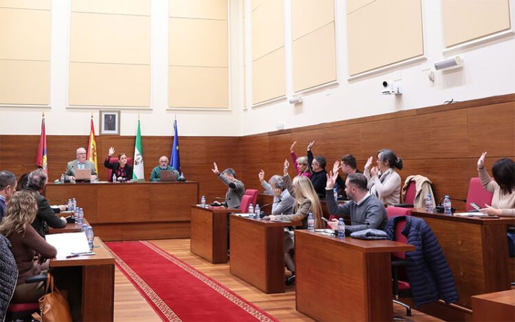 Un momento del pleno presidido por Ana González / FOTO: Ayto.