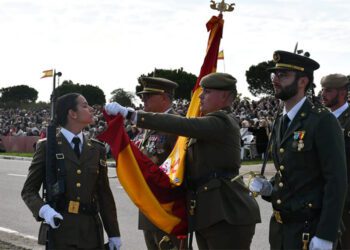 Un momento de la protocolaria jura / FOTO: Ministerio de Defensa