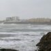 Olas azotando al Campo del Sur en un día de temporal / FOTO: Eulogio García