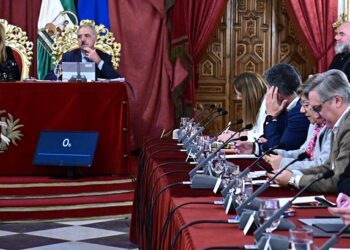 Torres en la bancada del PSOE durante el pleno de presupuestos / FOTO: Eulogio García