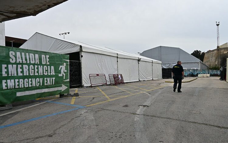 La carpa montada durante el Carnaval 2024 / FOTO: Eulogio García