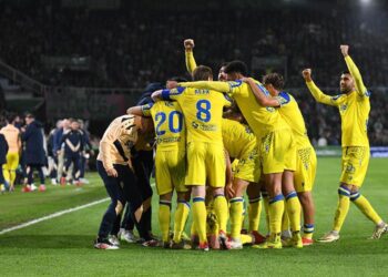 Celebrando uno de los goles / FOTO: Cádiz CF