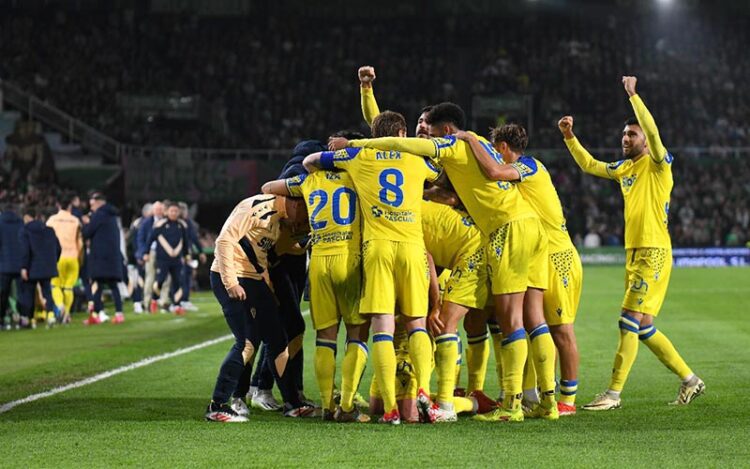 Celebrando uno de los goles / FOTO: Cádiz CF