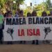 La plataforma isleña en una pasada protesta / FOTO: Marea Blanca