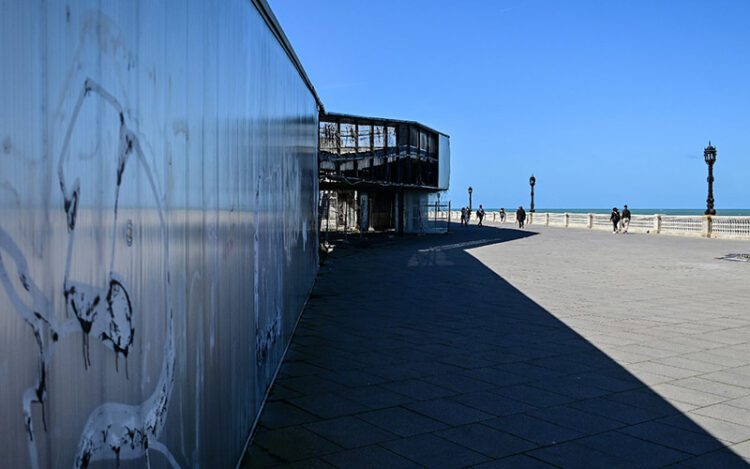 Detalle de la pérgola hoy día / FOTO: Eulogio García