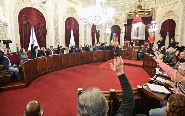 Gobierno y oposición votando a favor / FOTO: Eulogio García