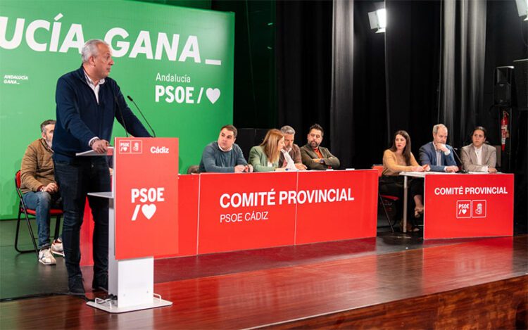 Ruiz Boix interviniendo en el reciente Comité provincial / FOTO: PSOE